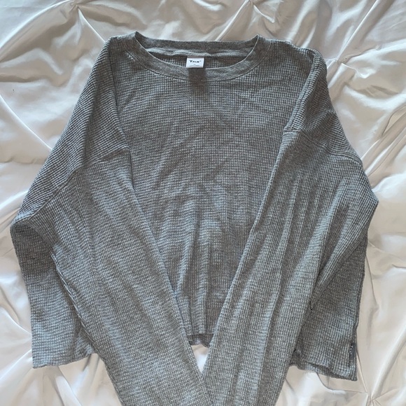 TNA Waffle Crew Boxy Longsleeve - Picture 2 of 3